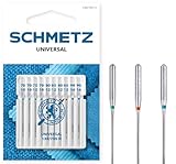 SCHMETZ | 10 Nähmaschinennadeln | Universal | 130/705 H | Nadeldicke 70/10-90/14 | auf jeder gängigen Haushaltsnähmaschine einsetzbar