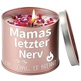 PRSTENLY Geschenke für Mama, Stumpenkerzen Mit Spruch für Den Beste , Weihnachtsgeschenke Geburtstagsgeschenk , Mutter zum Weihnachten Geburtstag, 9OZ Lavendel