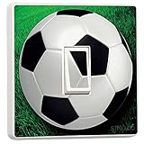 stika.co Fußball Lichtschalter-Sticker, Vinyl