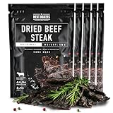 The Meat Makers Original Beef Jerky Steak (500g) - Getrocknetes Rindersteak Proteinreiches Rindfleisch Dörrfleisch Trockenfleisch Für Menschen Trocken Fleisch Beef Jerky Snack.