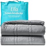 Ella Gewichtsdecke 150x200 9kg Sherpa Fleece - Anti Stress Therapiedecke - Schwere Decke aus 100% Oeko-Tex - Bettdecke für tiefen Schlaf und bessere Erholung Für Männer & Frauen von 75-110kg