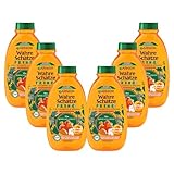 Garnier Shampoo für Kinder, Mildes 2-in1 Pflegeshampoo für empfindliches Haar und leichte Kämmbarkeit, Mit Aprikose und Baumwollblüte, Wahre Schätze Kids, 6 x 250 ml