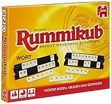 Jumbo Spiele Original Rummikub Wort - Das kultige Gesellschaftsspiel mit Buchstaben - Für Erwachsene und Kinder ab 7 Jahren