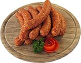 Schweineknacker mit Kümmel | Knacker | Snackwurst | Krainer Würstchen | Premium Mettwurst geräuchert | 10 x 100g