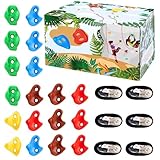 Sghtil Klettergriffe für Kletterwand, Steckdosen zum Klettern auf Felsen, 18 Steckdosen zum Klettern an Bäumen in Form einer Nase für Wände, Kletterwand für den Innenbereich, für