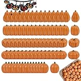 Baoqifong Kürbis Set - 80 STK. Herbst Künstliche Mini Kürbisse | Rustikale Herbst Dekoration Realistisches Kunstgemüse für Kaminbank, Einrichtung, Saisonale Feiertage und
