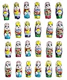 Osterdeko Sparpack, 24 Osterhasen aus Schokolade einzeln verpackt, 170g CAPTAIN PLAY Oster Schokolade zum Verzieren und Dekorieren