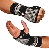 Faletony (2er-Set Handgelenk Bandage Handgelenkschiene Copper Handgelenk Handgelenkschoner Handbandage Handgelenkstütze Sportbandagen für Sport, Fitness, Krafttraining, Bodybuilding