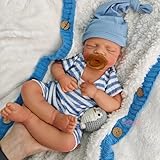 Handgefertigte Silikon-Babypuppe mit beweglichen Gliedmaßen und offenem Mund – 47 cm – realistische Vollsilikon-Babypuppe, Mädchen/Junge, für die Krankenpflegeausbildung und Familienerziehung (Girl)