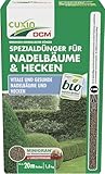 CUXIN DCM Spezialdünger für Nadelbäume & Hecken - Spezialdünger - Langzeitdünger - Mit MINIGRAN® TECHNOLOGY - Für gesunde Nadelbäume - Bio - organisch-mineralischer Dünger - 1,5 kg