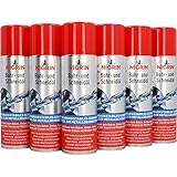 NIGRIN Bohr- und Schneideöl, 6 x 250 ml, hochdruckstabiles, silikonfreies Schmiermittel, mindert sichtbar den Verschleiß, Hellbraun