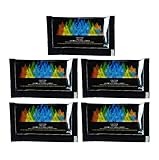 Culnflun Feuerfarbe wechseln Pakete Magische lebendige Flammenfarbe Wechselnpulver für Lagerfeuer Lagerfeuer im Freien im Freien 5pcs 25 g jeweils