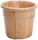 Fußbadeimer aus Holz – Whirlpool-Badewanne für Zuhause und Entspannung für Wellness, Sauna, Fußbad, Haushaltsbedarf