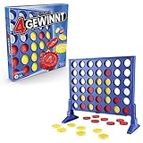 Hasbro Gaming 4 gewinnt Strategiespiel, Brettspiel für 2 Spieler, Unendlicher Spielspaß mit Freunden und Familie, Perfekt als Partyspiel und für Multiplayer-Spaß, Geschenk für Kinder ab 6 Jahren