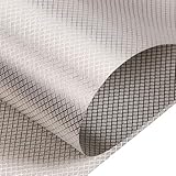 KSQP Faraday Stoff, RFID-Abschirmung Tuch Schutz Leitfähige Gewebe Absorbiert EMF Blocks RF-Signale, Anti-Strahlung Abschirmung Stoff für Smart Meter RF Blocking mit Leitfähigem Tuch,silver-8x1.1m