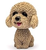 Fontee Auto Nette Nicken Schütteln Kopf Hund Puppe Verzierungen Auto Interieur Innendekoration Bobblehead Wackelkopf Dashboard Dekoration (Teddy)