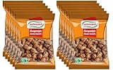 SALMANLI 12x 200g Premium Nuss Snack, Knusprige Nüsse mit Sesam