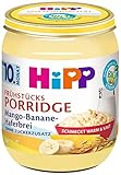 HiPP Bio Frühstücks-Porridge Mango-Banane-Haferbrei, 6er Pack (6 x 160 g)