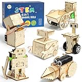 Experimente für Kinder ab 8 9 10 11 12, Roboter Elektronik Baukasten, Experimentierkasten, Elektro Baukasten, Holz Roboter Bausatz Kinder Spielzeug Geschenke ab 8-14 Jahre Jungen
