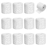 12 Rollen Selbstklebender Verband, Original Babybauch Schnell-Gipsbinden Gipsabdruck-Set Haftbandage Selbstklebend Elastische Binde Schnell Trocknend | Auch zum Basteln und Modellbau Geeignet
