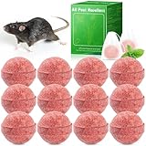 Stinktier-Abwehrmittel & Mäuse Vertreiben, 12 Stück Giftfreie Rattengift Mäuseköder, Rattenabwehr Mäusegift- Natürliche Pfefferminzöl, Extra Stark Anti Spinnen, Rattenabwehr, Ameisen für Garten