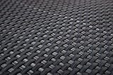Sellon24 PE-Rattan Balkonverkleidung Balkonbespannung Sichtschutz Windschutz Matte für Balkon Terrasse Garten (17,99€/m2) (RD03 Anthrazit/Dunkel Grau, 90)