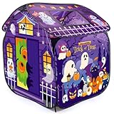 Hperu Kleinkindspielhaus, Halloween-Lüftungs-Popup-Zelt mit Türflip & Top-Öffnung, Fade Resistant Kids Gift