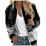 GFPGNDFHG Damen Bomberjacke Damenjacke Shirtjacke Damen Cardigan Damen Sommer Sommerweste Damen Kurze Jeansjacke Bolero Jacke ohne ärmel Damen Cardigan schwarz Damen Weste Damen kurz Daunenjacken