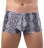 Panegy Herren-Boxershorts, Leopardenmuster, sexy, niedrige Leibhöhe, G-String, elastische Taille, Unterwäsche, Farbe G, X-Large