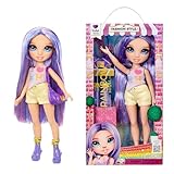 Rainbow High My Fashion Style Doll - Violet - 28 cm Lila Modepuppe mit Aufsehenerregendem Outfit und Schicker Handtasche, zum Spielen, Bewegen, Sammeln, Für Kinder von 4 bis 12 Jahren