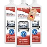 Maxxi Clean | Backofen- Grillreiniger extra stark | 3L Gel Paste | selbstarbeitender Reiniger und Fettlöser | für, Herdplatte & Grill | löst Verkrustungen ohne Aufheizen & Gerüche