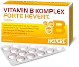 Vitamin B Komplex forte Hevert zur Therapie nachgewiesener Mangelzustände der Vitamine B1, B6 und B12, 60 St. Tabletten