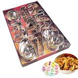 Zahlen Ausstecher,Edelstahl große Anzahl Ausstechformen 0-9 Zahlen Kinderformen Fondant Icing Keksausstecher Formen Dessert Dekoration für Küche Backwerkzeug
