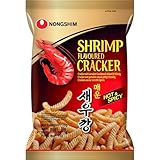 Nong Shim Shrimp Flavoured Cracker – Krabbenchips scharf & würzig - koreanischer Snack für jeden Tag – 1 x 75g