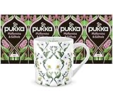 Pukka - Bio-Kräutertee „Pfefferminz & Süßholz“ - 4 x 20 Teebeutel (Pfefferminztee, Grüne Minze und Süßholz) inkl. Pukka Tasse