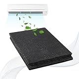 STCRERAG Dunstfilter Zuschneidbar Kohlefilter Universal Aktivkohle Vliesfilter Flach Flauschfilter 41cm Ersatz Abzugshaube Filter Schwarz Aktivkohlefilter Dunstabzugshaube für Luftreiniger