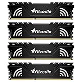 DDR3 Desktop Memory RAM 32GB Kit (4x8GB) 1866MHz CL13 U-DIMM Wlizedle PC Computer Arbeitsspeicher PC3-14900 240-Pin 1.5V Non-ECC Unbuffered 2Rx8 Upgrade Desktop Speicher Modul für Rechner, Schwarz