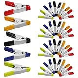 SHINEOFI 50 Stück Metallfederklemmen Klein Multifunktionale Tischlerbefestigungsklammern mit Starker Klemmkraft Langlebige Federmetallklemmen für Holzbearbeitung Schreiner und