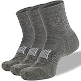 RZTT Socken aus Merinowolle für Herren, sportlich, niedrig geschnitten, mit Fußgewölbeunterstützung, atmungsaktiv, weiche Wolle, Knöchelsocken, 3 Paar, Größe L, Armeegrün, 3 Armeegrün, Large