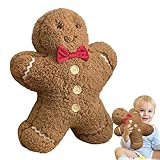 Generisch -Plüsch-Wurfkissen – weiches Weihnachts-Plüschtier mit Schleife, kreatives Weihnachtsdekorationskonzept, gemütliches Wohnzimmer- und Schlafzimmer-Accessoire mit lustigen Plüsch-Funktionen