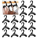 Handtasche Kleiderbügel Haken Schrank,Regerly 16 Stücke Haken für Taschen Rucksäcke taschen aufhänger taschenaufhänger für hängende Rucksäcke Schulranzen Schal Gürtel und Krawatte (schwarz, 16)