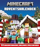 Minecraft Adventskalender. 24 exklusive Bauwerke, Challenges, Spiele und Ideen: Für große und kleine Fans des größten Videospiels aller Zeiten zum ... für Gamer ab 8 Jahren (Minecraft Exklusiv)