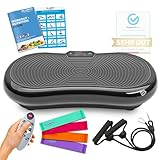 Bluefin Fitness Ultra Slim Power Vibrationsplatte | Innovativer Vibro Shaper | 5 Programme + 180 Stufen | Ganzkörpertraining | Geräuscharmes Heimfitnessgerät | Einfach zu verstauen | Kompaktes Design