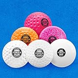 FORZA Hockeybälle für Match & Training - Dimples oder Glatt | Komplettes Sortiment - Getestet von Hockey Wales (6 Stück, Dimpel Training Ball | Weiß)