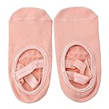 Qussedser Frauen Berufs Anti Rutsch Verband Sport Yoga Socken Damen Belüftungs Pilates Ballett Socken Tanz Socken Pantoffel Haut Ton