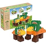 BIOBUDDI Dinosaurier Triceratops, 38 Teile, 100% kompatibel mit Lego & duplo, klimaneutral hergestellt in EU (Niederlande), 97% Bioplastik, BB-0188