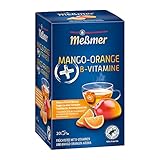 Meßmer PLUS Tee | Mango-Orange + B-Vitamine | 20 Teebeutel | Glutenfrei | Laktosefrei | Vegan