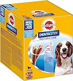 Pedigree DENTASTIX Daily Oral Care Karton Multipack Mega Pack 10-25kg 105 Stück (15x7 Stück), Zahnpflege, Leckerli, Hundesnack