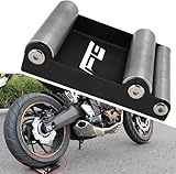 JFG RACING Motorrad Rollenständer Radreinigung Rollenständer für Reifenreinigung & Kettenschmierung - GRoller Medium Bikes  220.0 kg & Reifenbreite