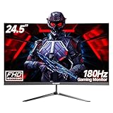 Gawfolk Computer Gaming Monitor 24.5 Zoll Curved 165Hz/180Hz, PC Bildschirm Full HD 1080P, Rahmenloses 2800R mit Eye-Care Technologie, VA Display 100% sRGB, HDMI, DP, VESA Wandmontage